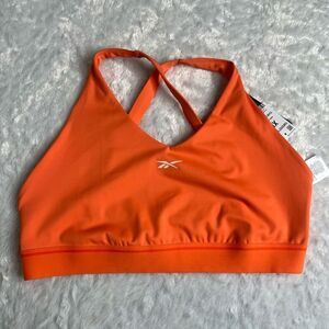 Reebok Womens Supercharged Coral Team Bralette Training Bra Size XL NWT